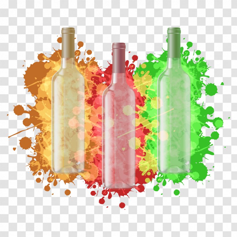 Bottle Painting - Drawing Transparent PNG