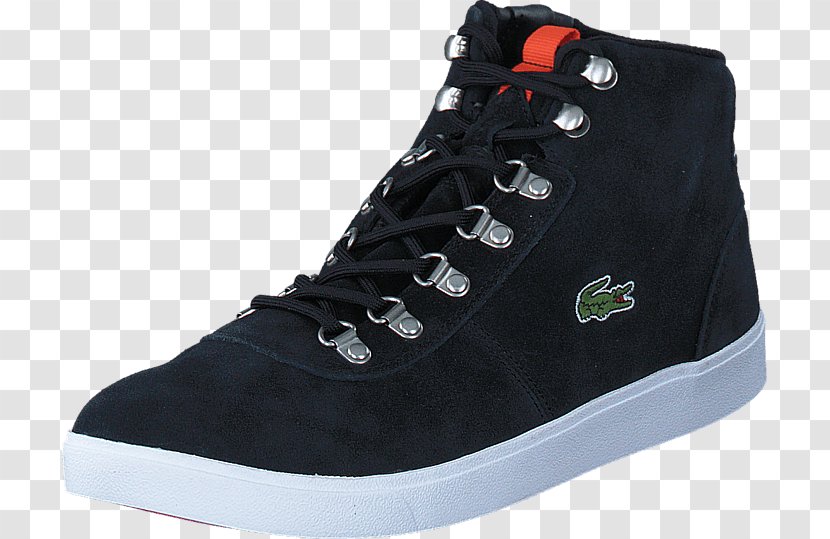 Skate Shoe Sports Shoes Black Canvas - Leather - Lacoste Rubber For Women Transparent PNG