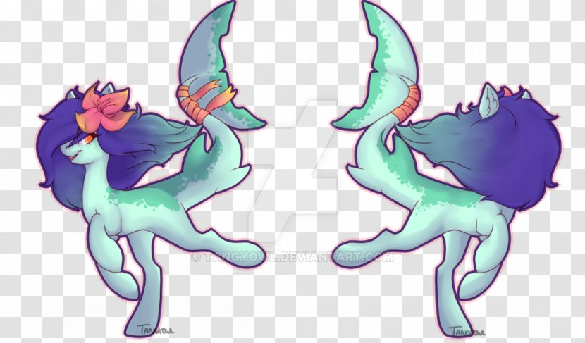 Horse Turquoise Fish Clip Art - Tail Transparent PNG