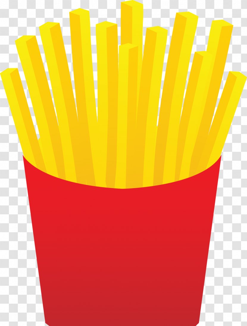 McDonald's French Fries Hamburger Fast Food Clip Art - Yellow Transparent PNG