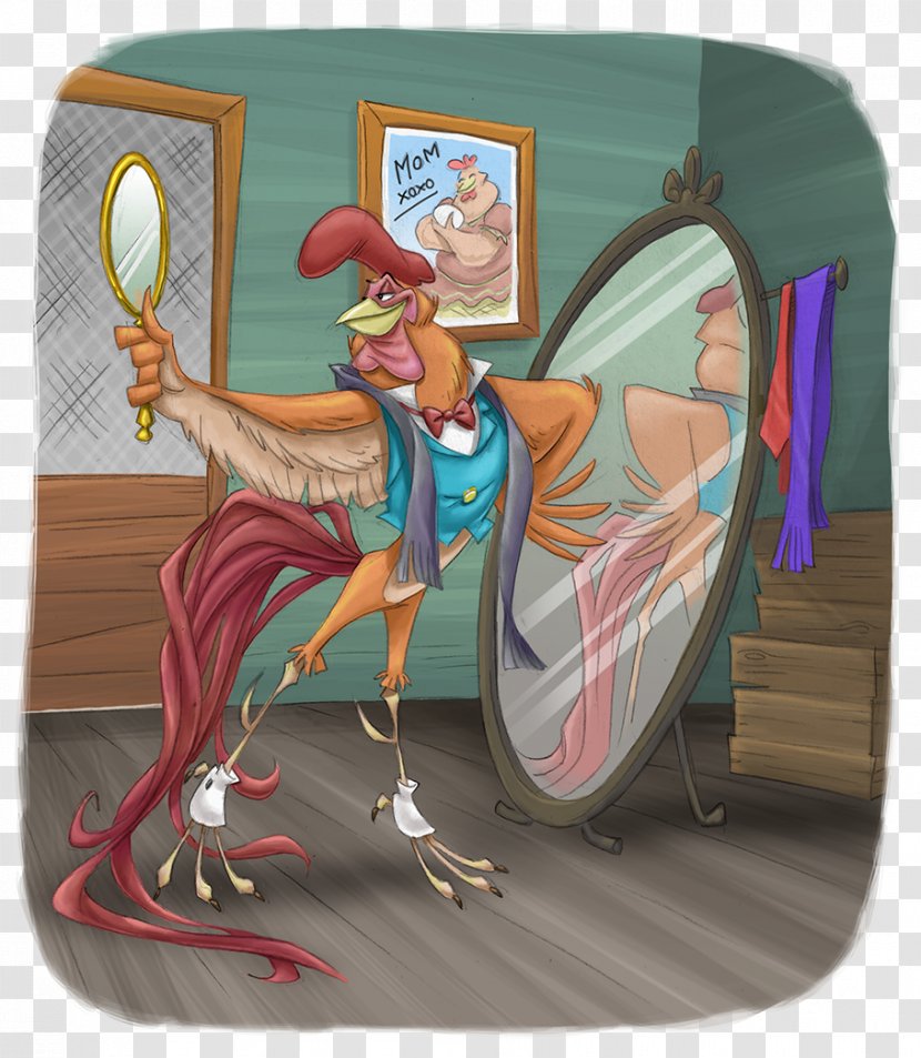 Cartoon Character - Art - Funny Roosters Transparent PNG