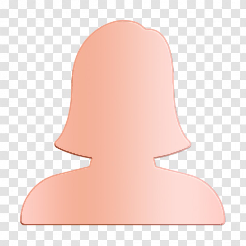 Woman Icon People - Material Property - Neck Peach Transparent PNG