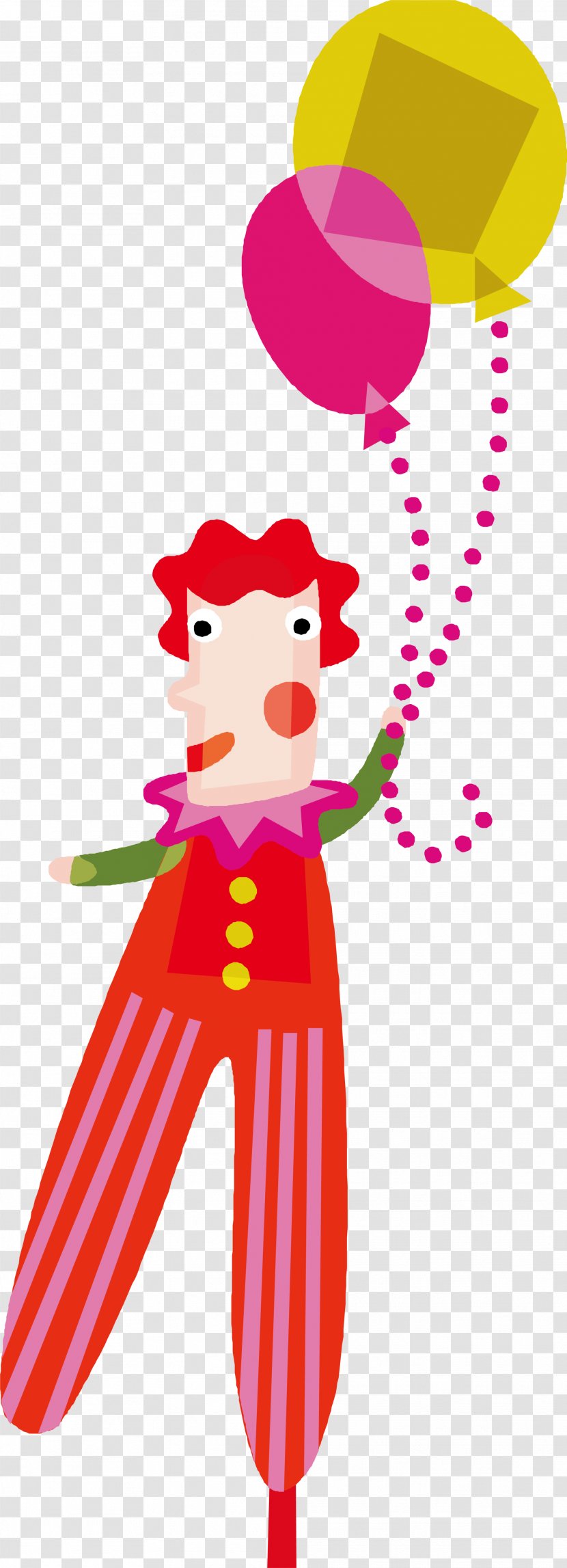 Circus Cartoon Illustration - Frame - Colorful Clown Transparent PNG