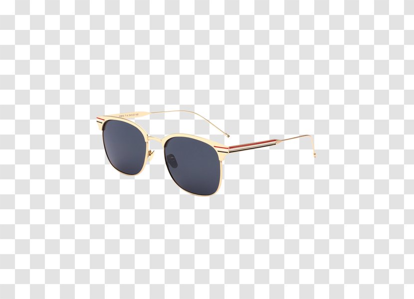 Aviator Sunglasses Ray-Ban Wayfarer Bergdorf Goodman - Browline Glasses - Metal Stripe Gold Photo Frame Transparent PNG