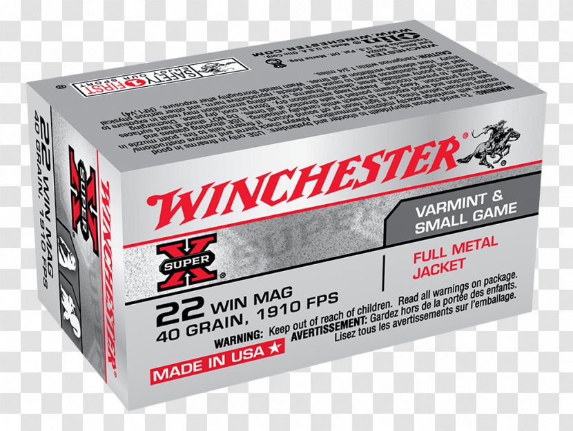 .22 Winchester Magnum Rimfire Repeating Arms Company Ammunition Cartridge - 300 Transparent PNG