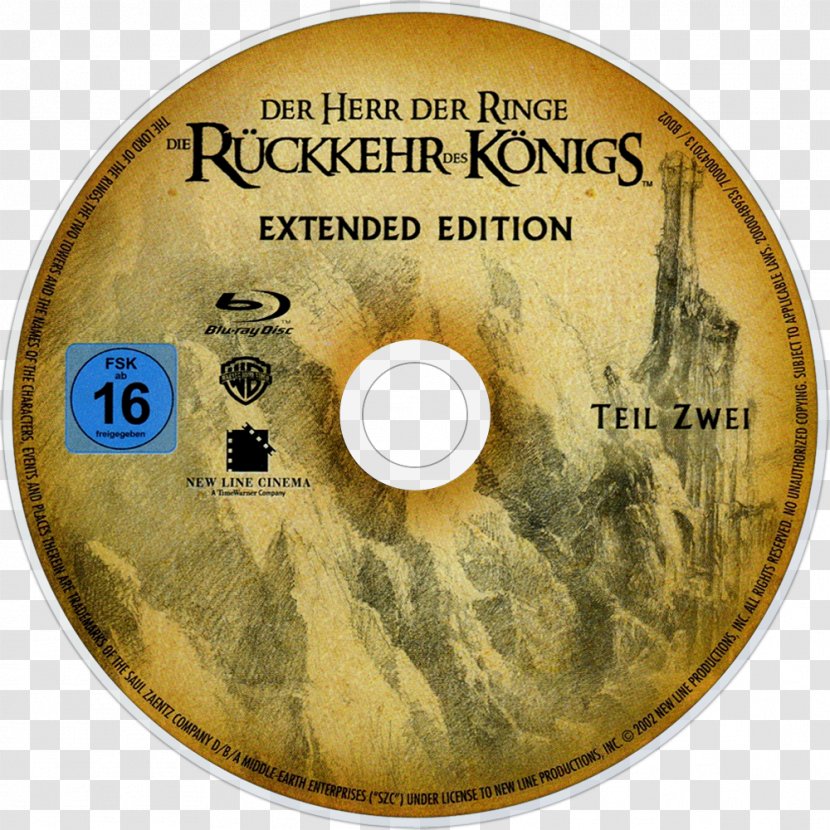 Compact Disc Blu-ray The Lord Of Rings Film DVD - Return King - Dvd Transparent PNG