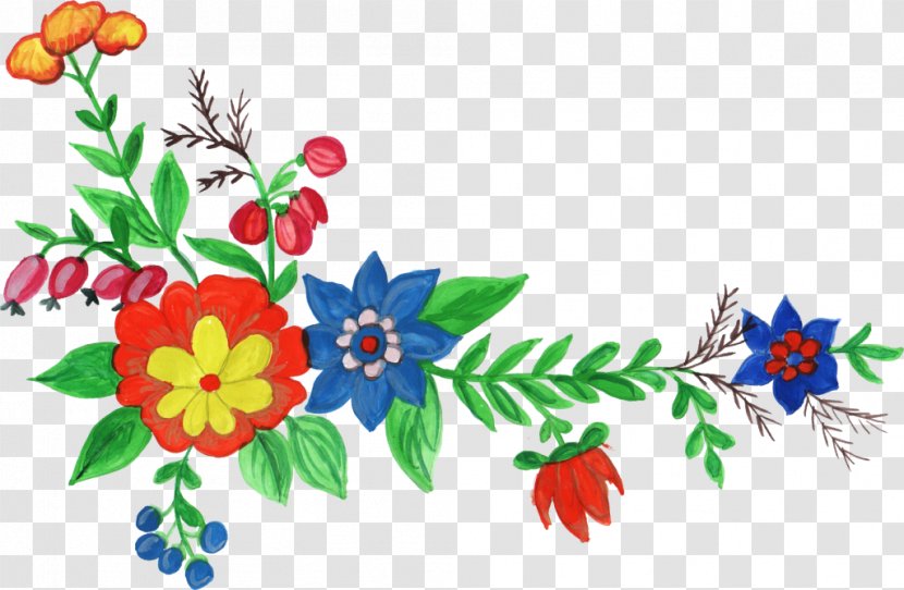 Watercolour Flowers Floral Design Clip Art - Flora - Corner Transparent PNG