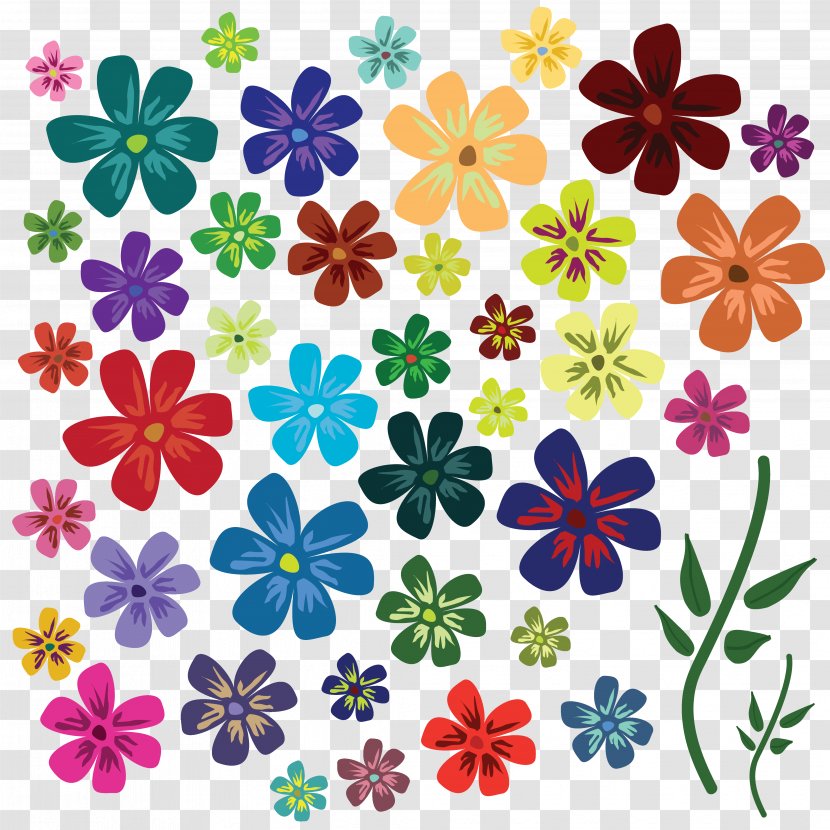 Paper Flower Clip Art - Area - Flowers Vector Transparent PNG
