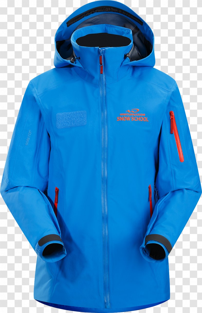 Whistler Blackcomb Jacket Arc'teryx Skiing Ski Touring - Cobalt Blue Transparent PNG