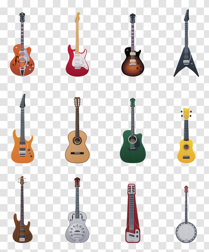 Acoustic Guitar Royalty-free Illustration - Cartoon - A Transparent PNG
