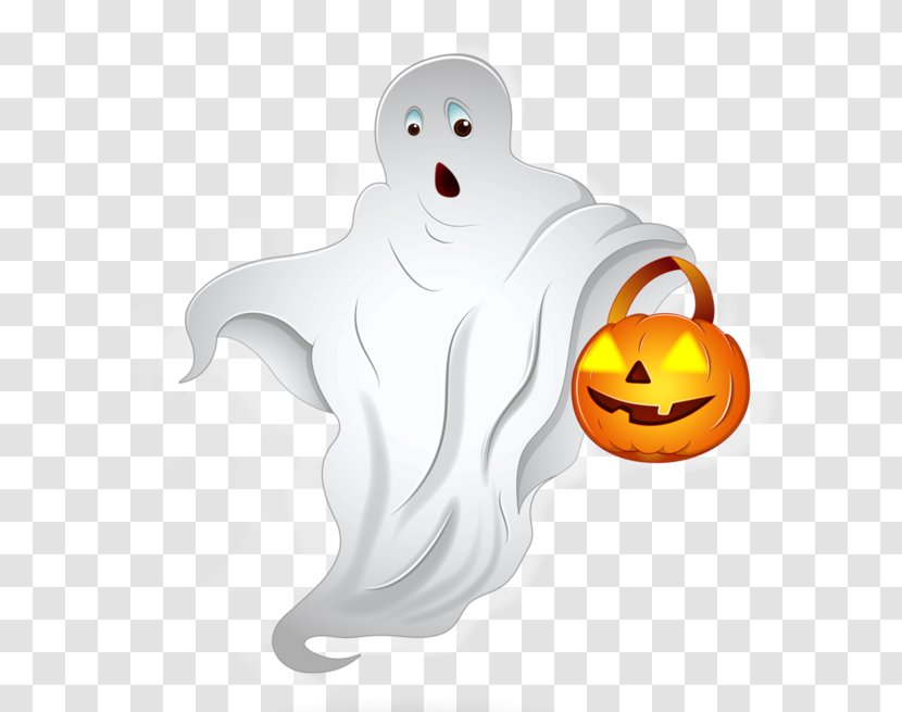 Halloween Ghost Jack-o'-lantern Clip Art - Creative Transparent PNG