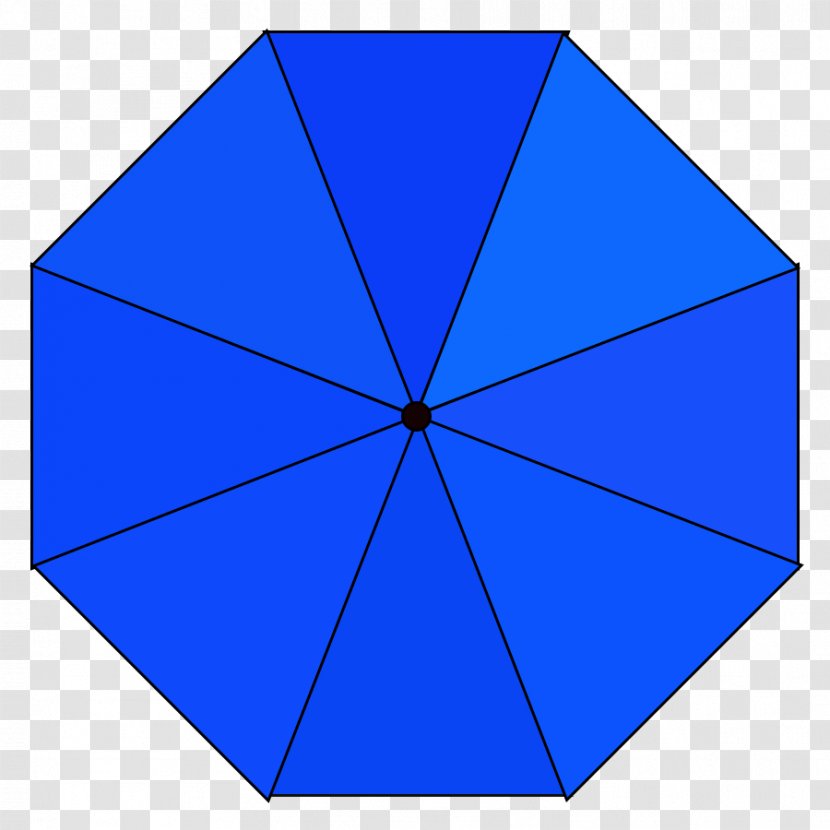 Triangle Cobalt Blue Electric Circle Area - Symmetry - Parasol Transparent PNG
