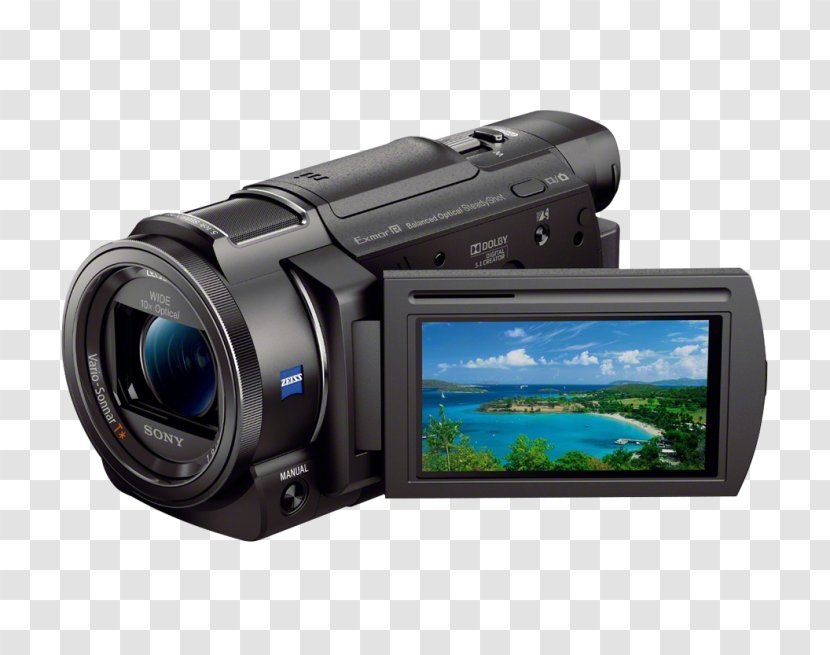 Sony Handycam FDR-AX33 FDR-AX53 4K Resolution Camcorder 索尼 - 4k - Camera Transparent PNG