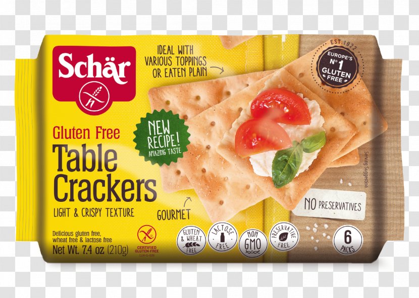 Water Biscuit Dr. Schär AG / SPA Cracker Gluten-free Diet Food - Pimento Cheese Transparent PNG