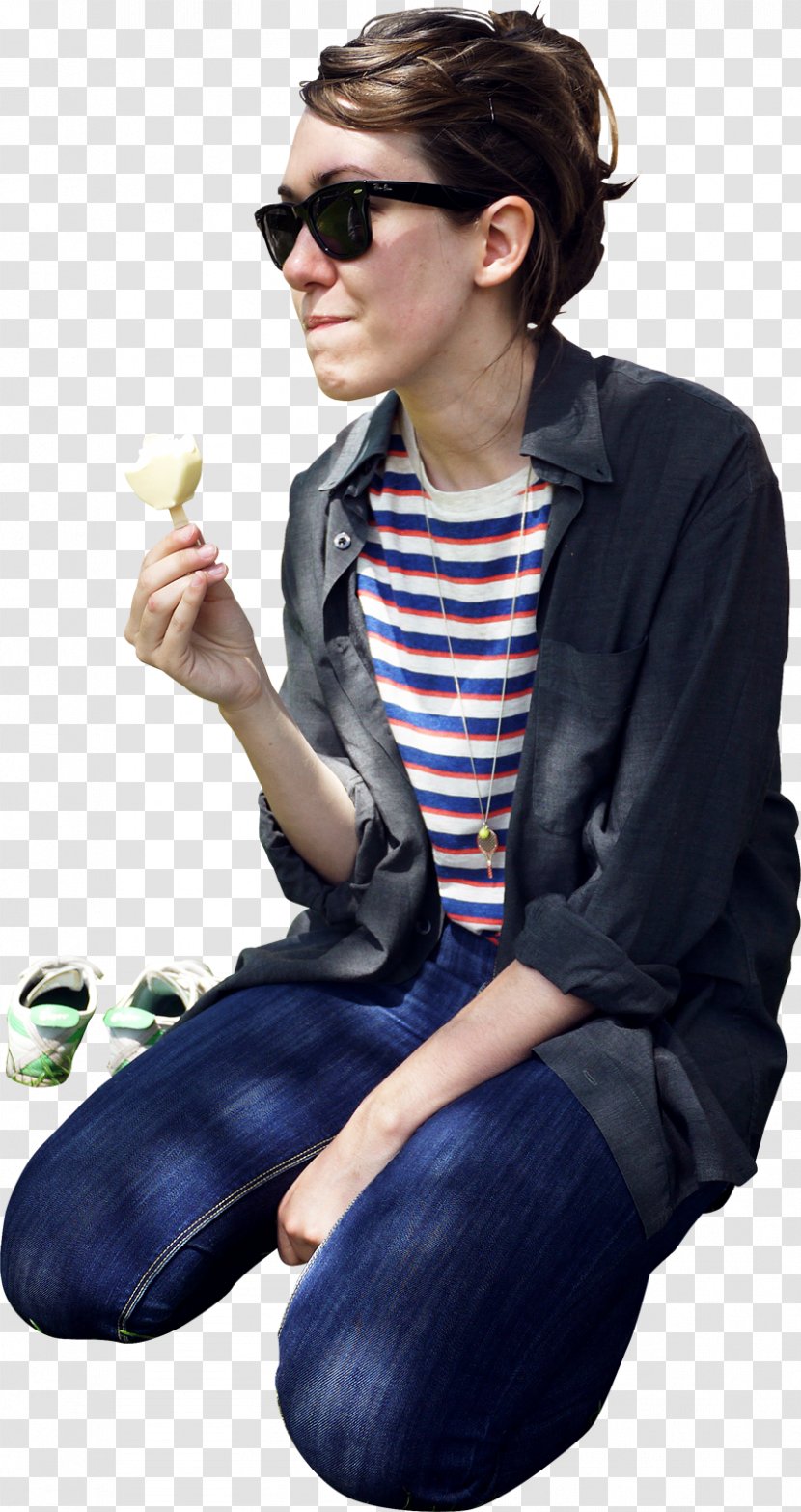 Ice Cream Sitting Eating - Cool Transparent PNG