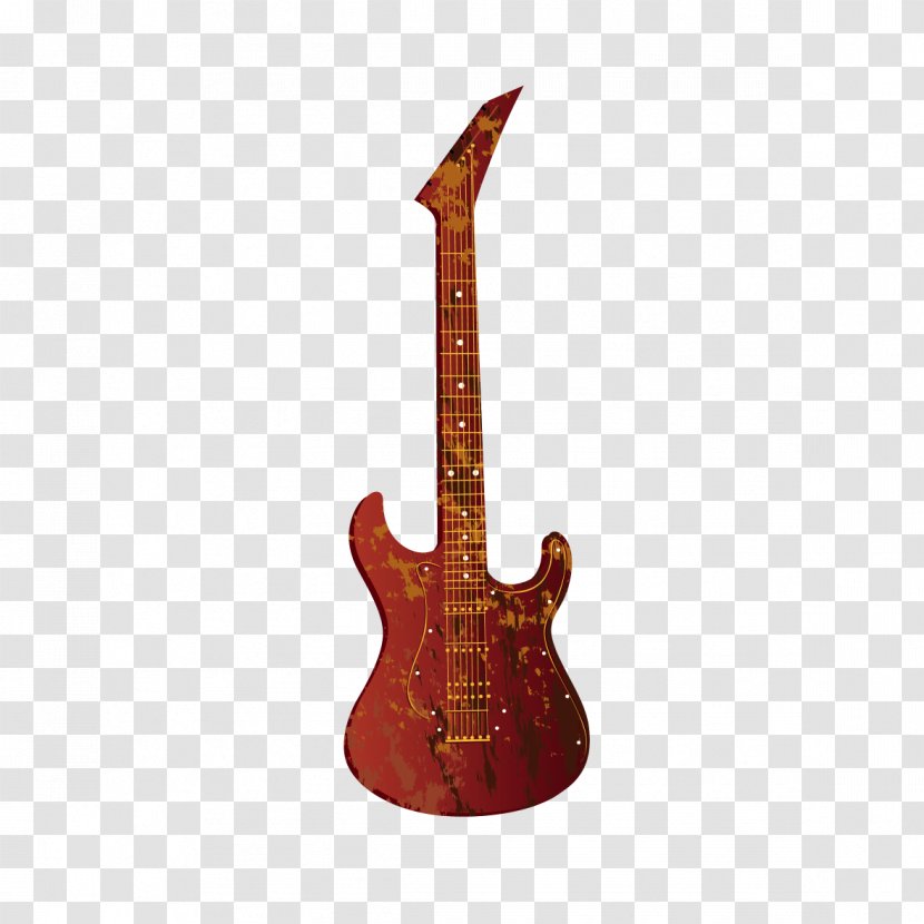 Seven-string Guitar Ukulele Electric Schecter Research - Bass - Red Transparent PNG