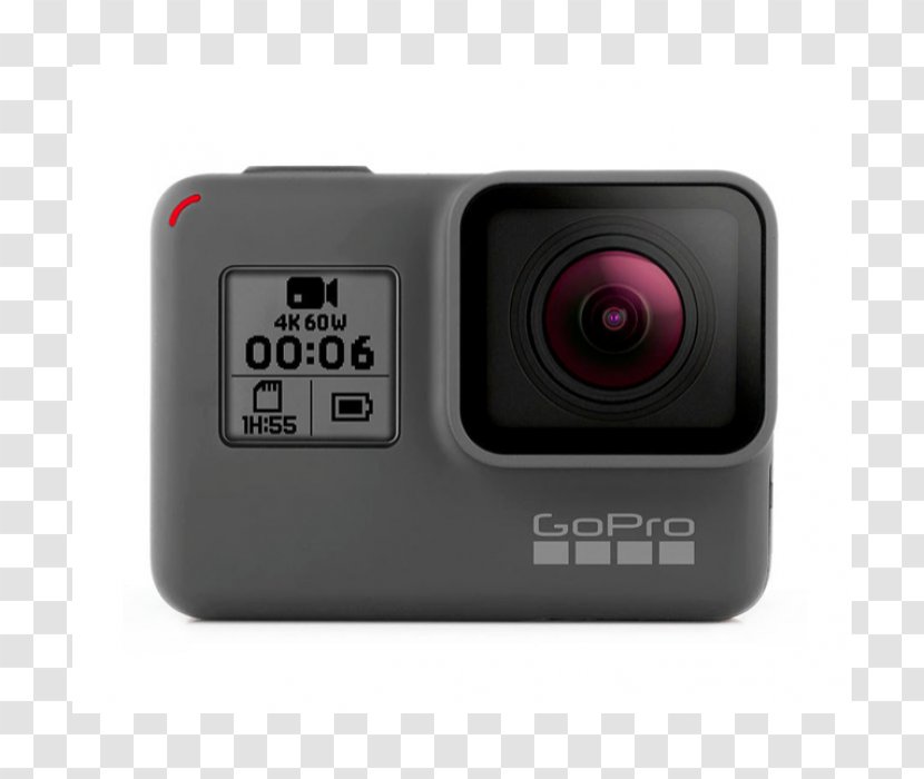 GoPro HERO6 Black Action Camera 4K Resolution - Frame Rate Transparent PNG