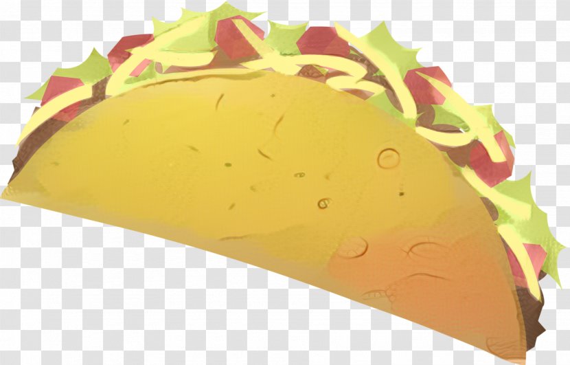 Taco Cartoon - Yellow - Dish Leaf Transparent PNG