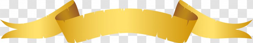 Yellow Material Font - Vector Ribbon Banner Transparent PNG