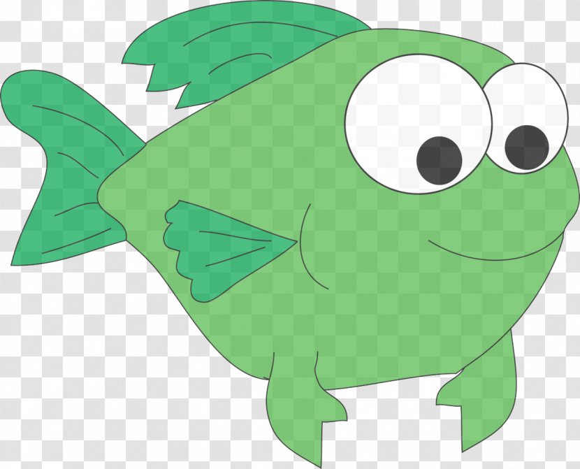 Green Cartoon Clip Art Leaf Fish Transparent PNG
