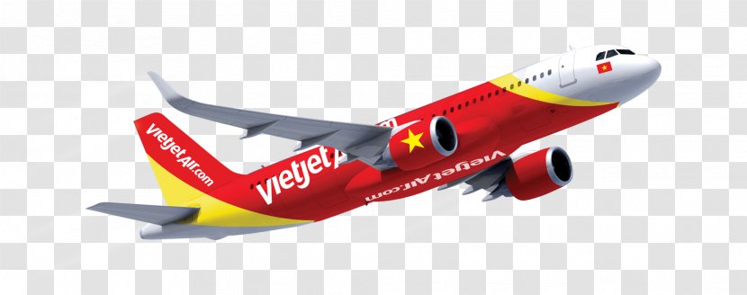 Ho Chi Minh City Hanoi Airplane VietJet Low-cost Carrier - Vietnam - Red Flying Aircraft Transparent PNG