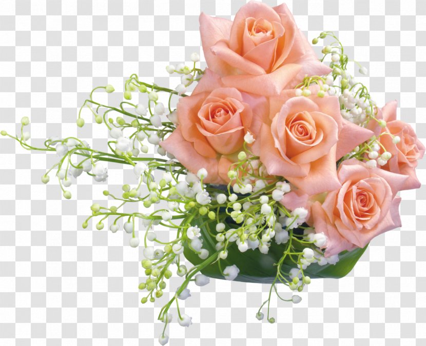 Flower - Garden Roses - Lily Of The Valley Transparent PNG