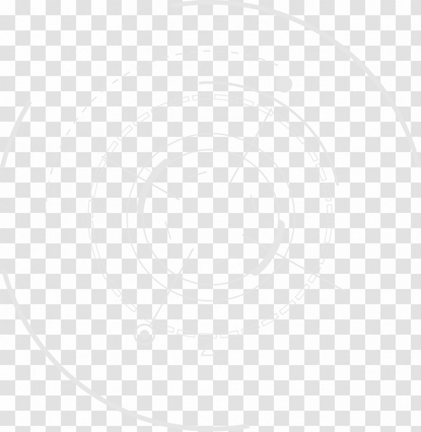 White Circle - Black And Transparent PNG