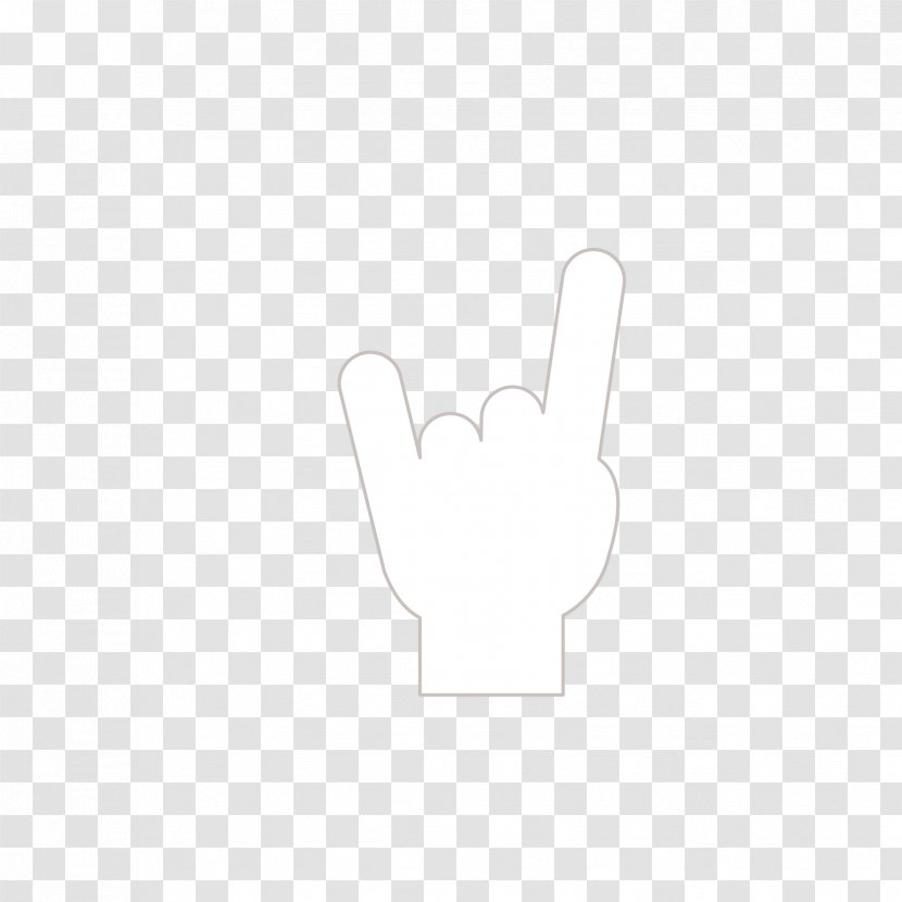 Download Pattern - Black And White - Rock Gesture Transparent PNG