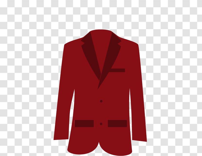 Blazer Red Shoulder Tuxedo Pattern - Suit Transparent PNG