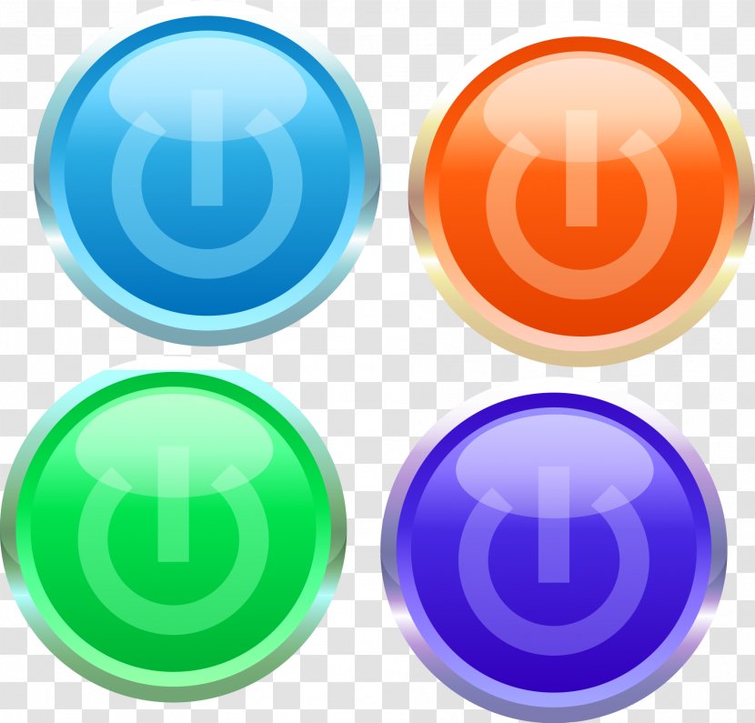 Push-button Switch - Point - Vector Buttons Transparent PNG