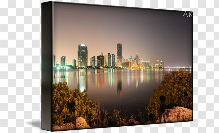 Skyline Gallery Wrap Picture Frames Cityscape Canvas - Stock Photography - Miami Transparent PNG