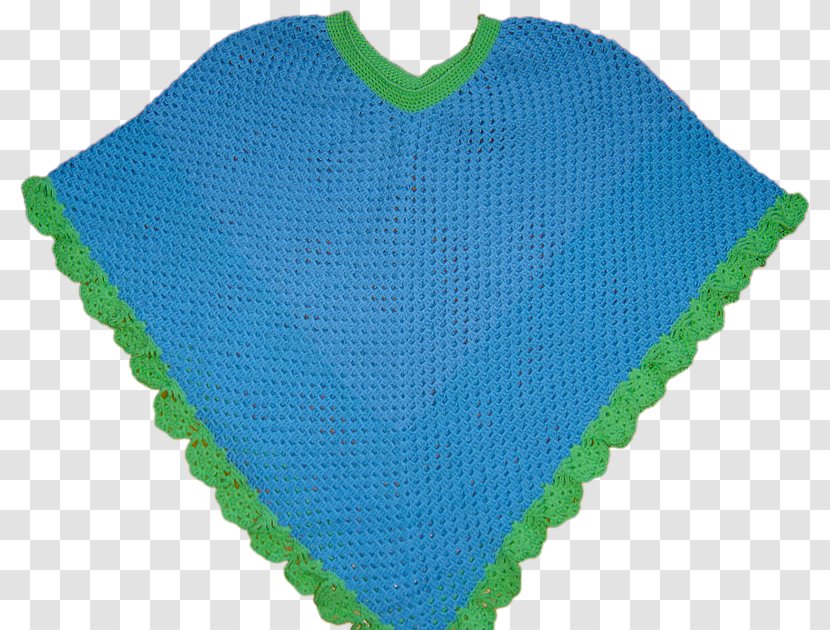Green Turquoise Wool - Poncho Transparent PNG