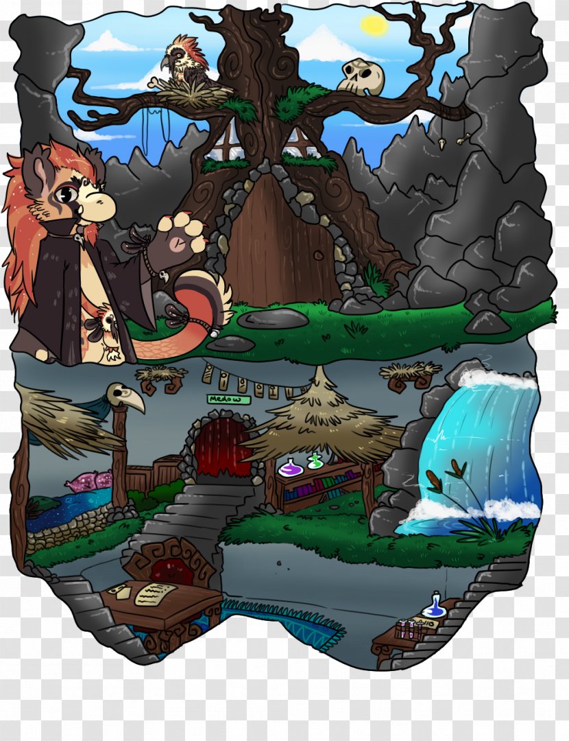 Fiction Legendary Creature Animated Cartoon - A Difficult Help Comes From All Quarters Transparent PNG