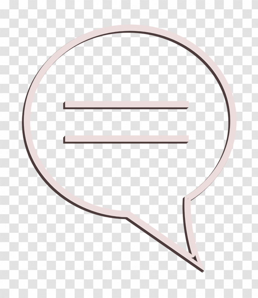 IOS7 Set Lined 1 Icon Speech Bubble Icon Chat Icon Transparent PNG