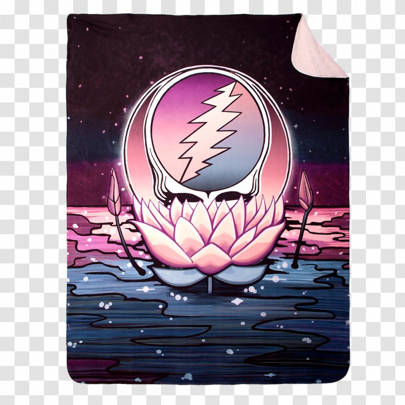 Grateful Dead Steal Your Face Hoodie Blanket Polar Fleece - Flower - Vintage Art Transparent PNG