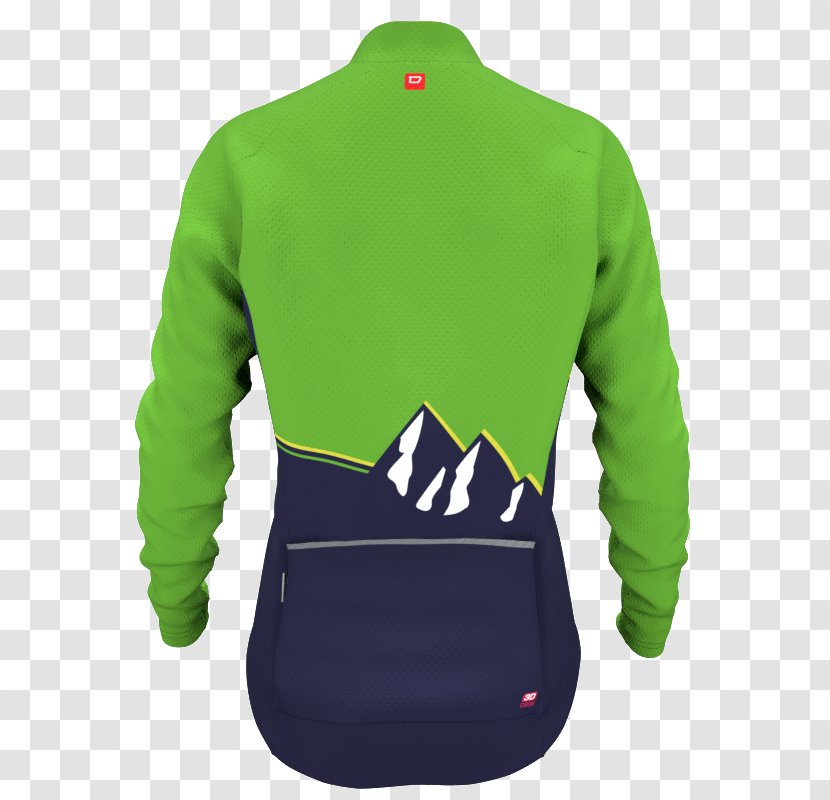 Long-sleeved T-shirt Sweater Outerwear - Green Transparent PNG