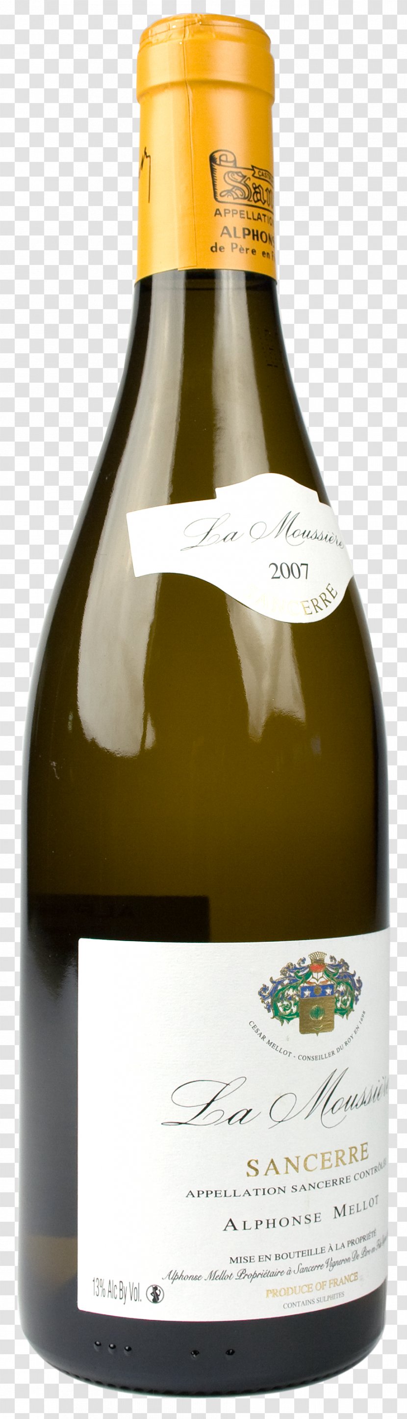 White Wine Corton-Charlemagne AOC Côte De Beaune Burgundy Chablis Region - Alcoholic Beverage Transparent PNG