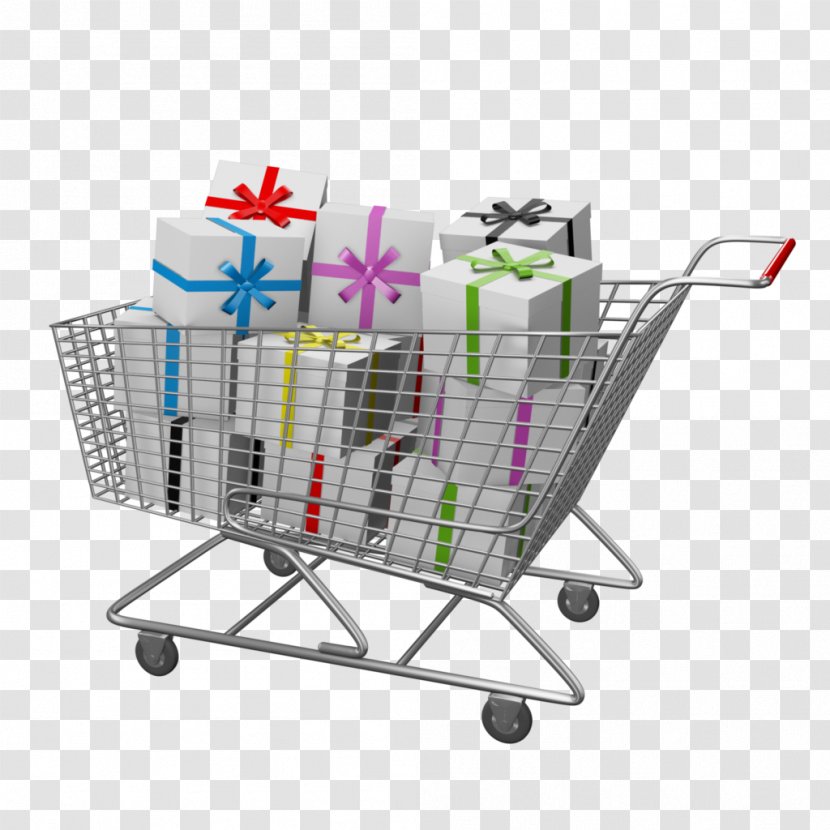 Shopping Cart Gift Online Retail - Supermarket - Super Market Transparent PNG