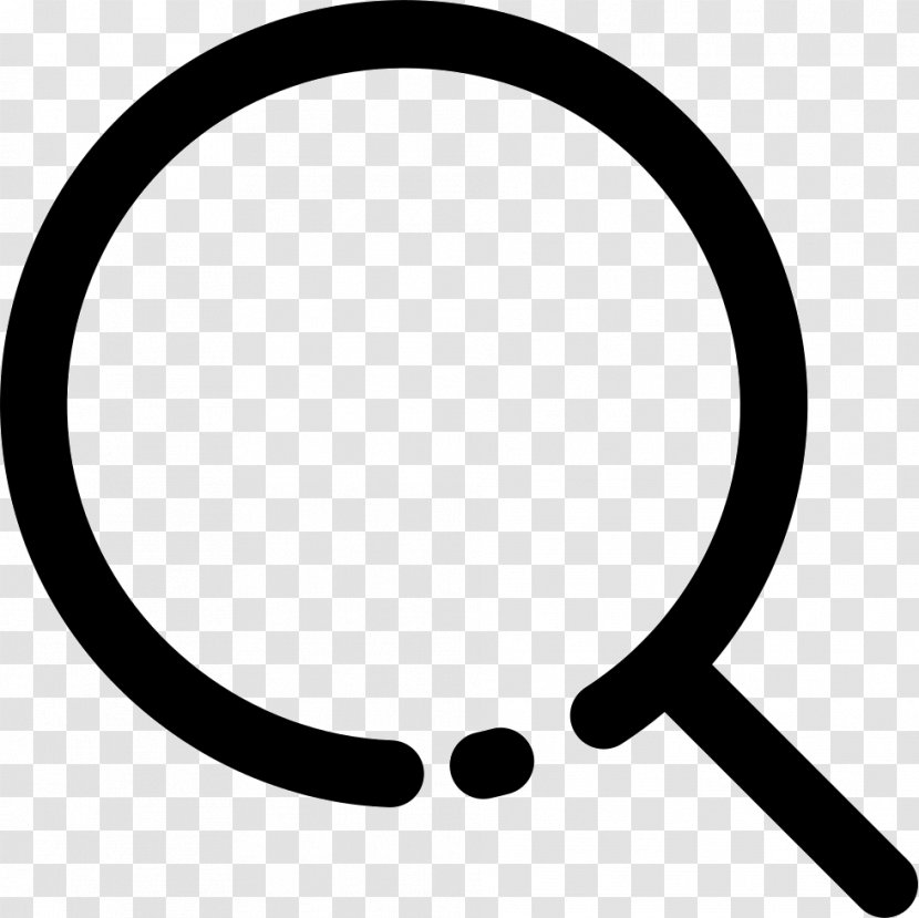 Images Cartoon - Search Box - Blackandwhite Button Transparent PNG