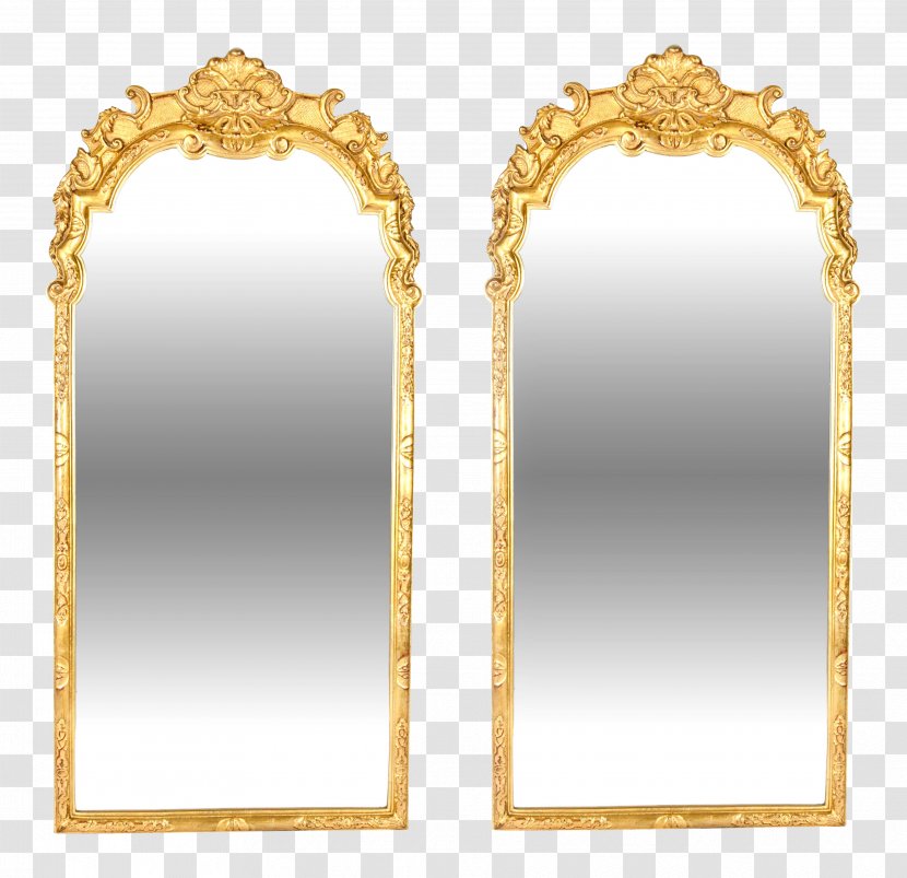 Antiqued Window Arch Wall Floor Mirror XL 82 Picture Frames Facade - Hang Frame Transparent PNG