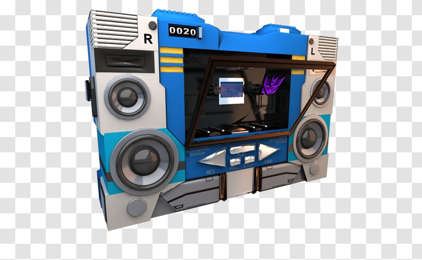 Sound Multimedia Boombox Hardware - Emoticon - Transformers Soundwave No Tape Side Transparent PNG