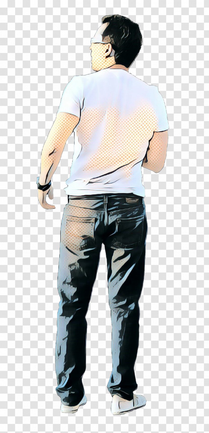 Jeans T-shirt Denim Shoulder Sleeve - Human - Muscle Transparent PNG