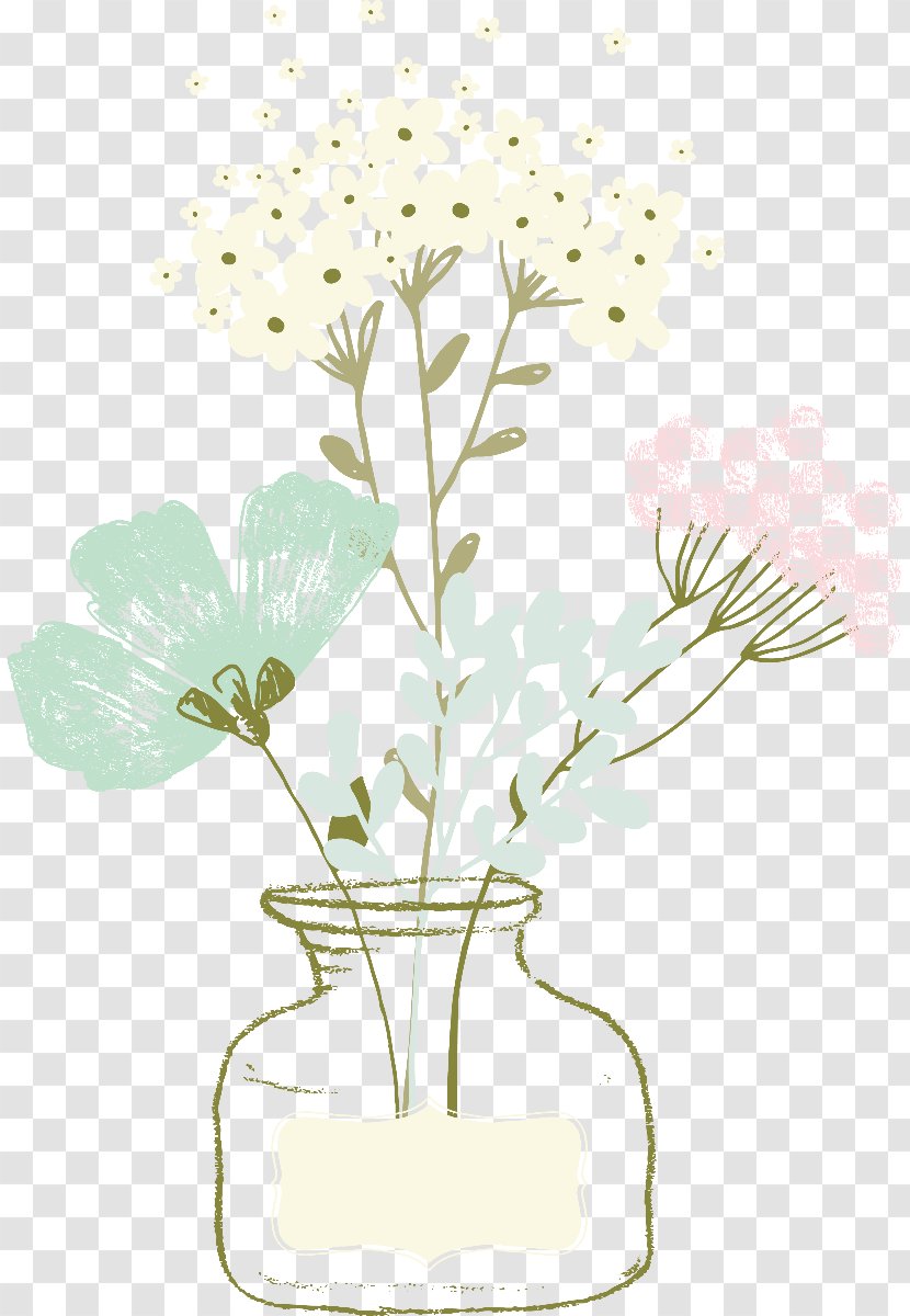 Glass Vase Flower Image - Wildflower - Summer City Transparent PNG
