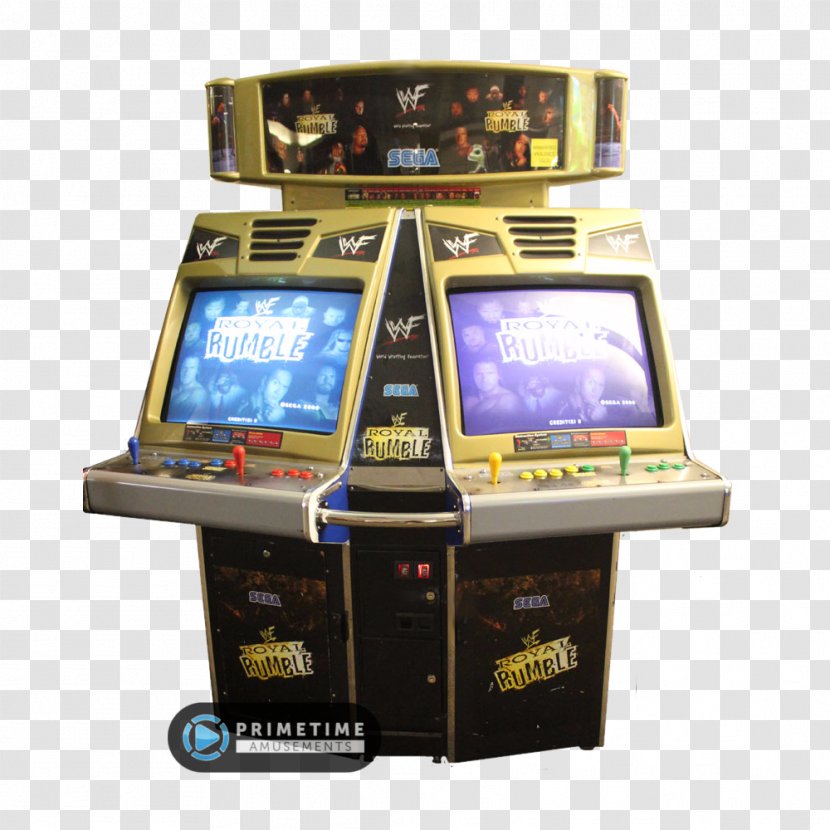 Arcade Cabinet WWF Royal Rumble WrestleMania: The Game - Silhouette - Space Invaders Transparent PNG