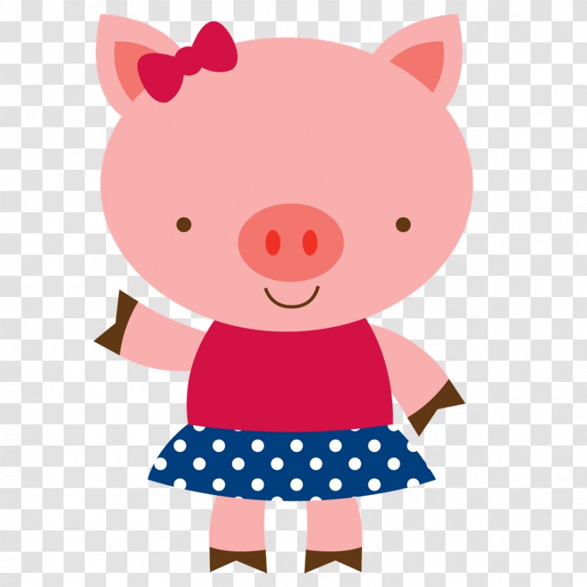Little Red Riding Hood The Three Pigs Clip Art Image - Cartoon - Pig Transparent PNG