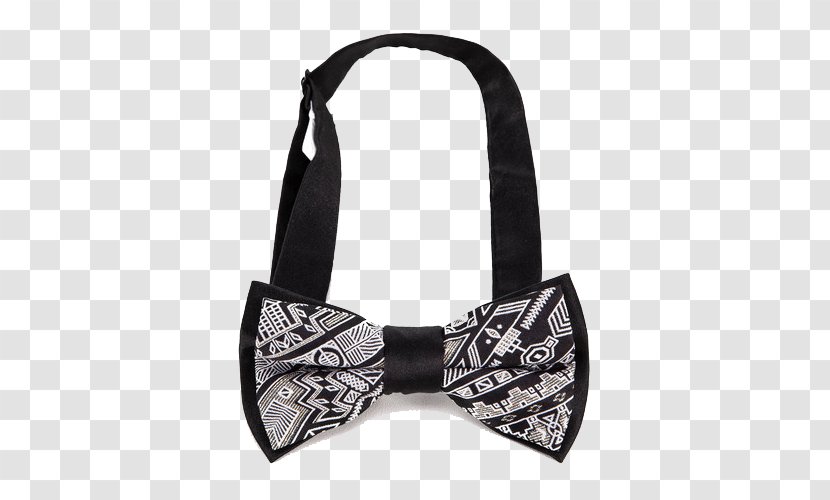 White Bow Tie Black - Fashion Accessory - Pattern Transparent PNG
