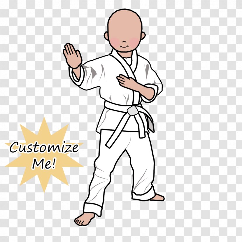 Martial Arts Karate Child Clip Art Dojo - Finger Transparent PNG