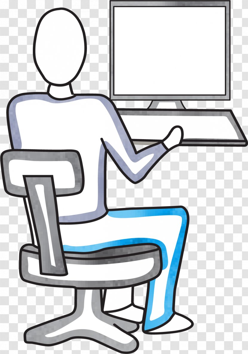 Computer Desk Information Clip Art - Hand Transparent PNG