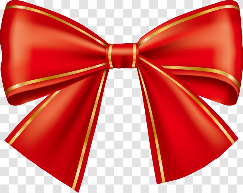 Ribbon Material - Bow Tie - Hand Painted Red Transparent PNG