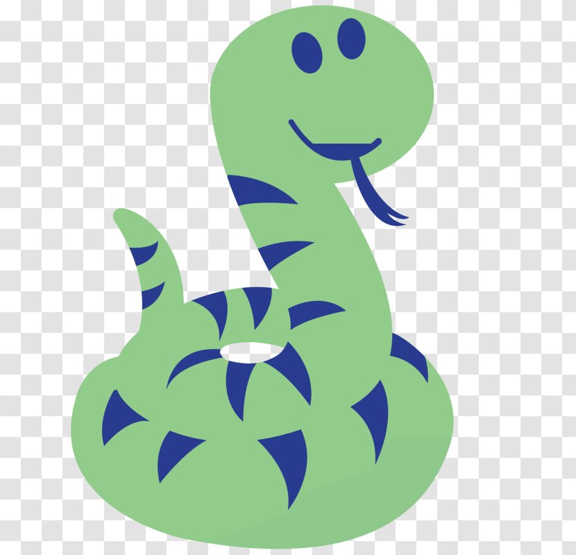 Snakes Clip Art Reptile Free Content - Fish - Cute Cartoon Snake Transparent PNG